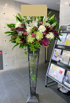 調布市仙川劇場　イベントにお届けしたスタンド花　おしゃれスタンド